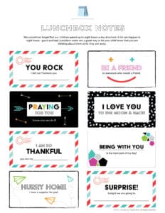 lunchbox notes for kids