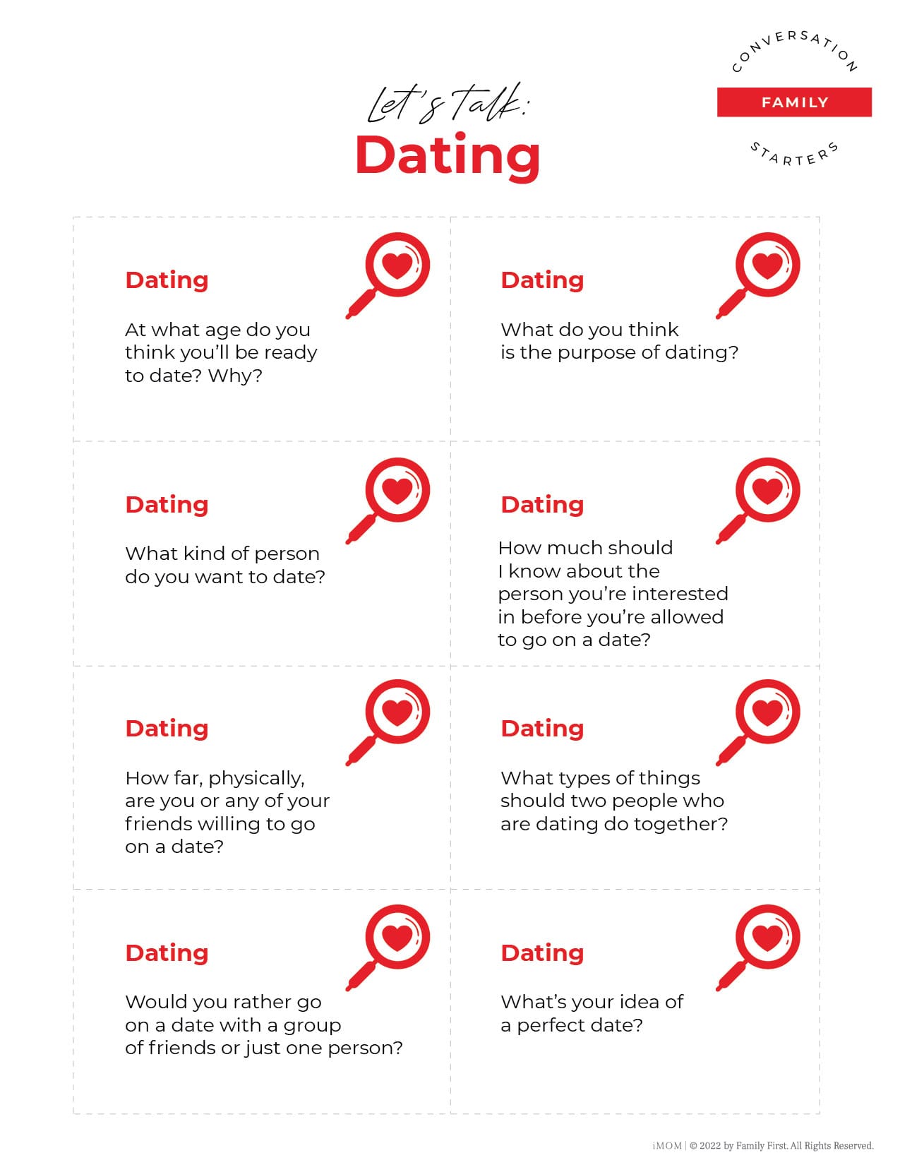 talking to your kids about dating