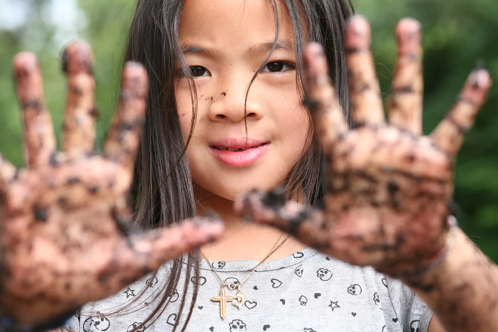 playing in the dirt
